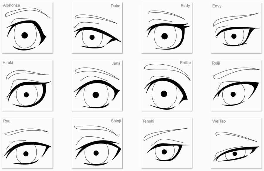 Oc Eye Types OC eyes lineart by anineko on DeviantArt