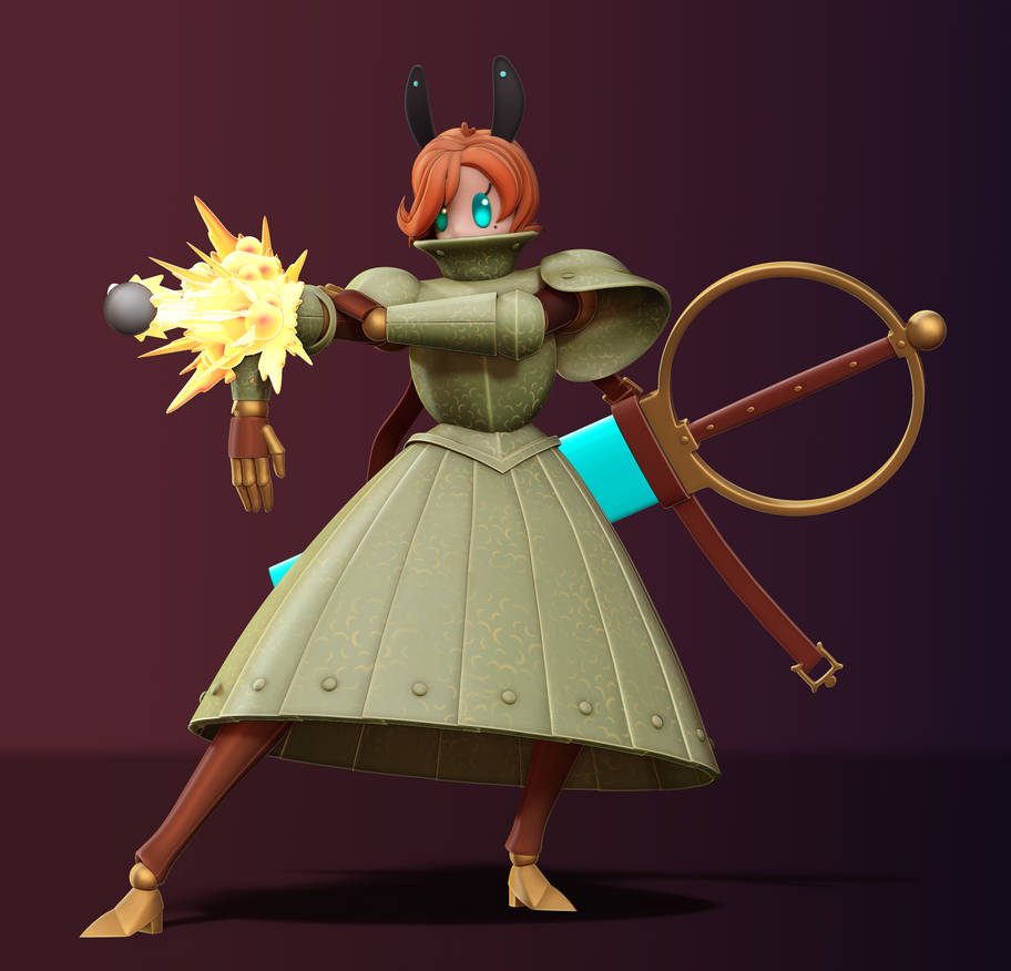 Fantasy Android Knight Green Android Knight 3D by The-Great-Pipmax on DeviantArt
