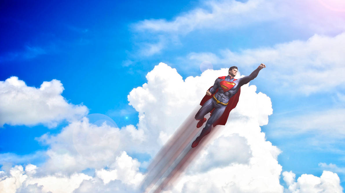 Супер вели. Супермен в небе. Летающий Супергерой. Летающий человек. Супермен летает.
