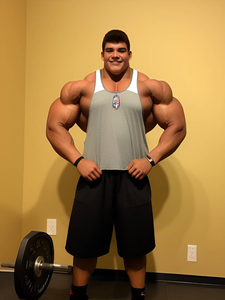 His lat is to wide for his Stringer by AI-Muslephantasies on DeviantArt