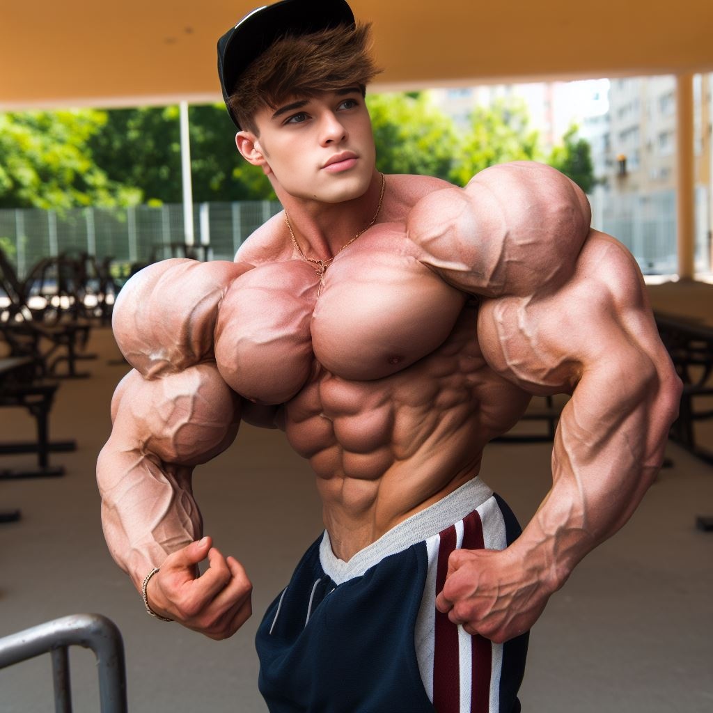 Bodybuilder Fan Shredded teen muscle by AI-Muslephantasies on DeviantArt