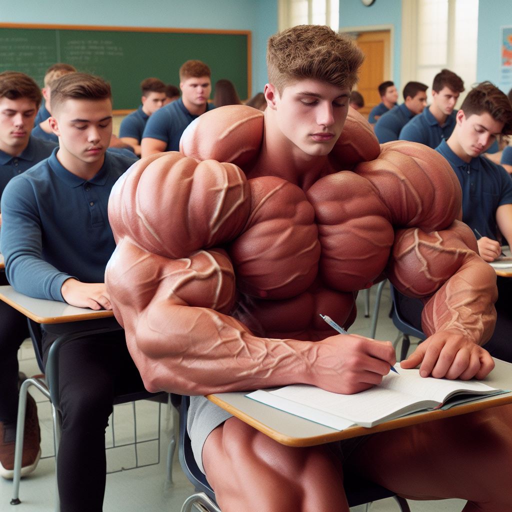 Mindloop Muscle Growth Class work on the topic of muscle growth by AI-Muslephantasies on ...