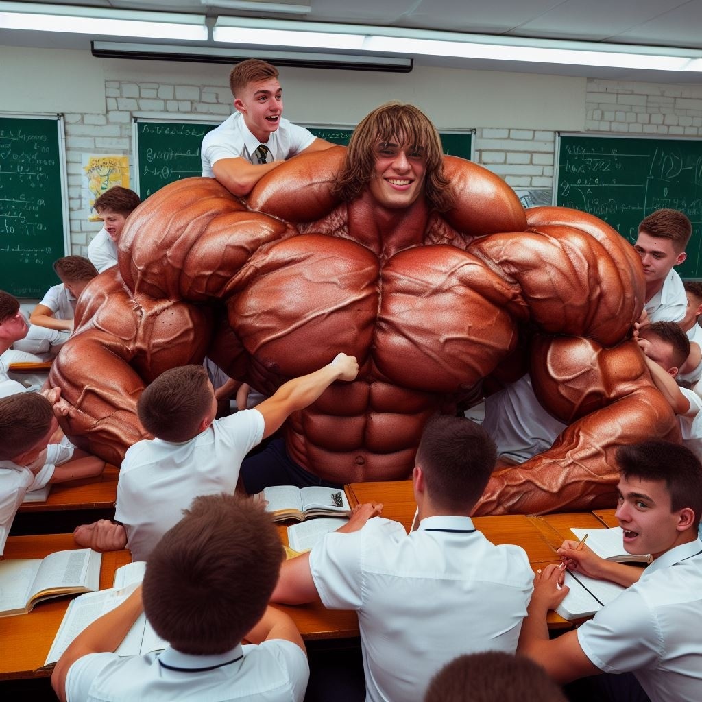 Anatomy of muscles with an Visual model by AI-Muslephantasies on DeviantArt