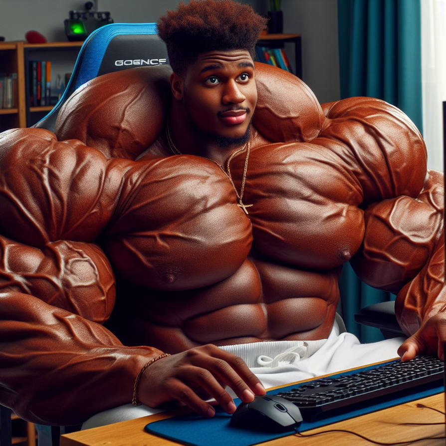 Muscle Gamer Big muscled teen Gamer 2 by AI-Muslephantasies on DeviantArt