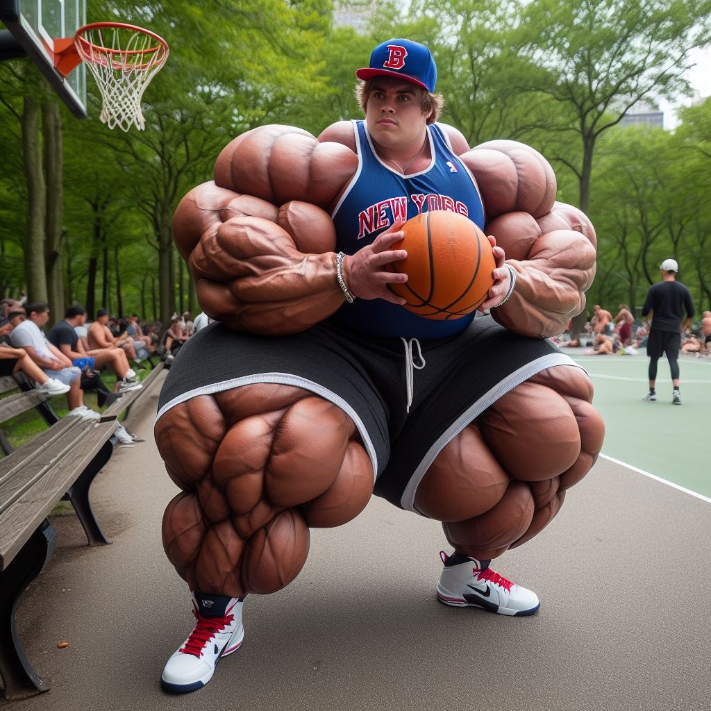 Summer of the huge young muscld Basketballplayer36 by AI ...
