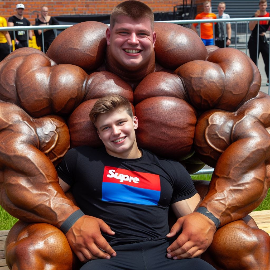 Powerlifter Animation Huge teen Powerlifter grown into colossal size 7 by AI-Muslephantasies ...