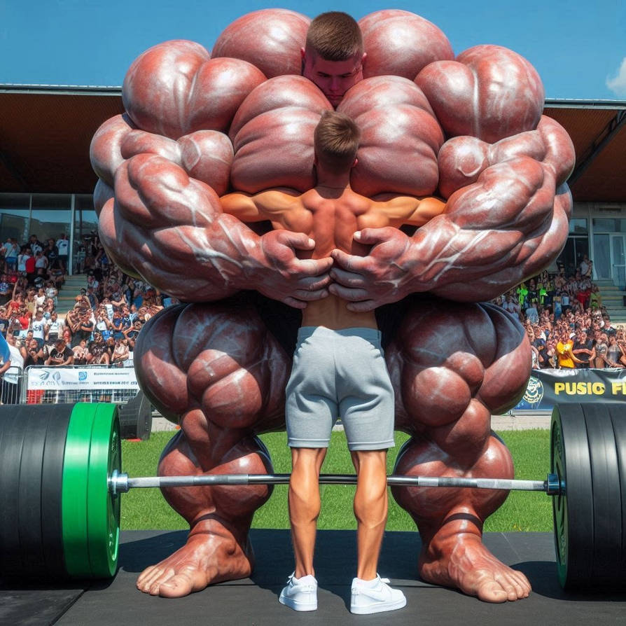 Mega Muscle Yeah Boy, feel my huge and strong Megamuscles 4 by AI-Muslephantasies ...