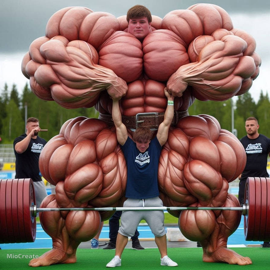 Mega Muscle Yeah Boy, feel my huge and strong Megamuscles 14 by AI-Muslephantasies ...