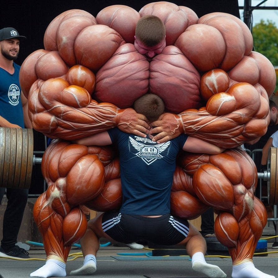 Mega Muscles Create 'n Yeah Boy, feel my huge and strong Megamuscles 20 by AI-Muslephantasies ...
