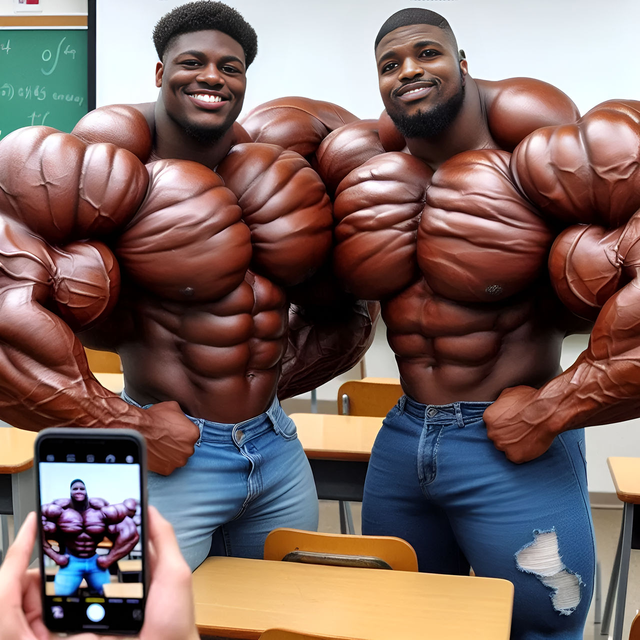 Huge Black Teenbodybuilder Visting A Schoolclass 4 By AI huge-black-teenbodybuilder-visting-a-schoolclass-4-by-ai