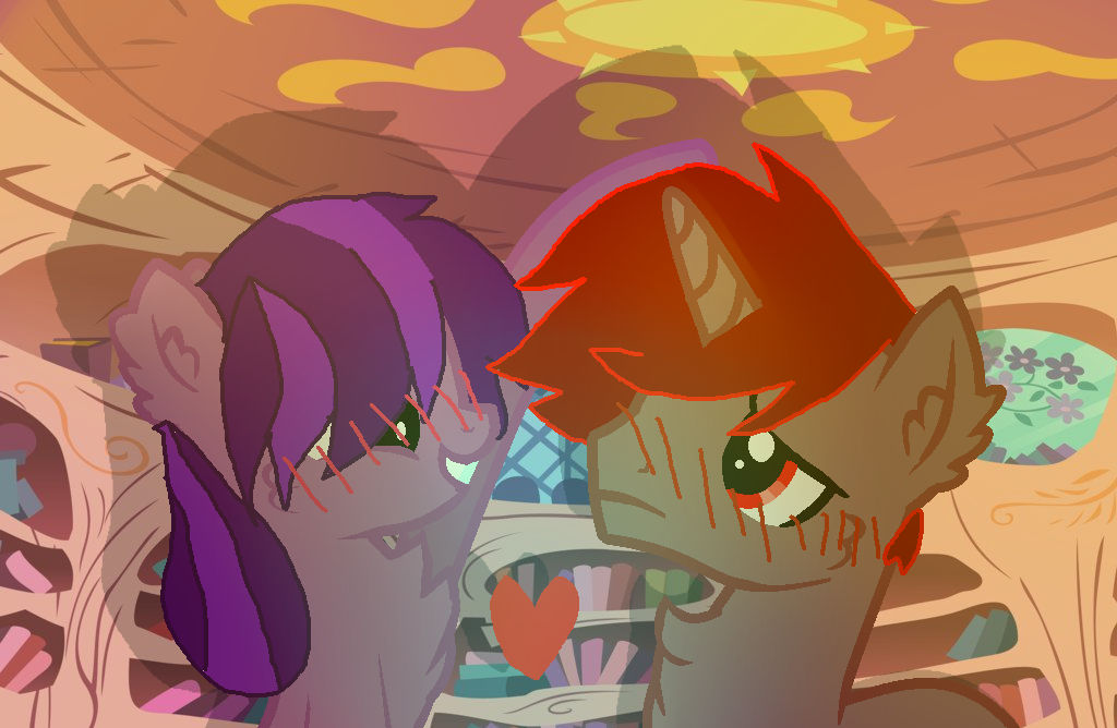 Sharp Mlp Purple Moonlight hatchet X Sharp Flower (MLP oc co by MoonLight1467 on ...