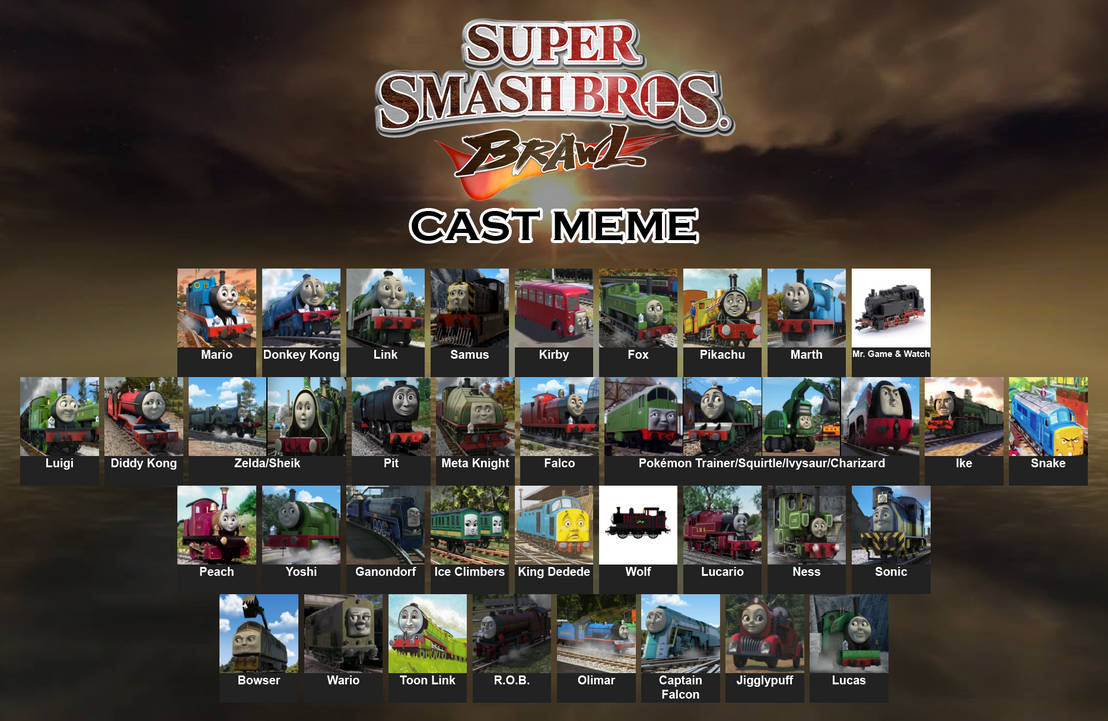 Thomas/Super Smash Bros. Brawl Cast by JefftheDarkWolf on DeviantArt