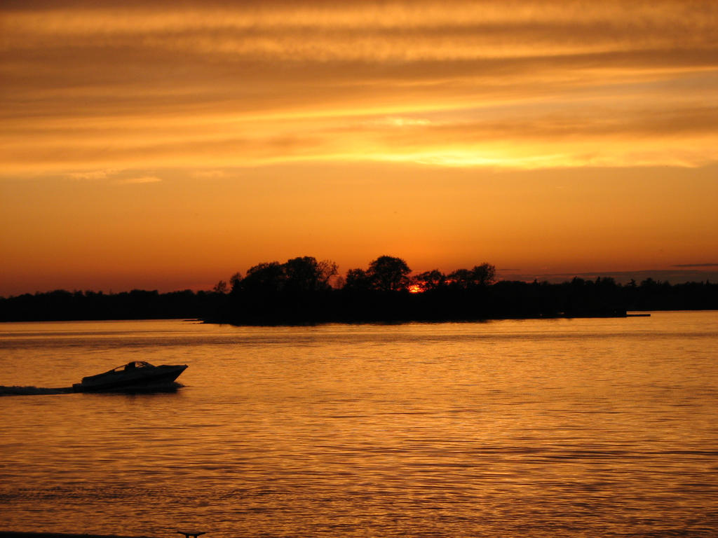 Sunset and Boat I