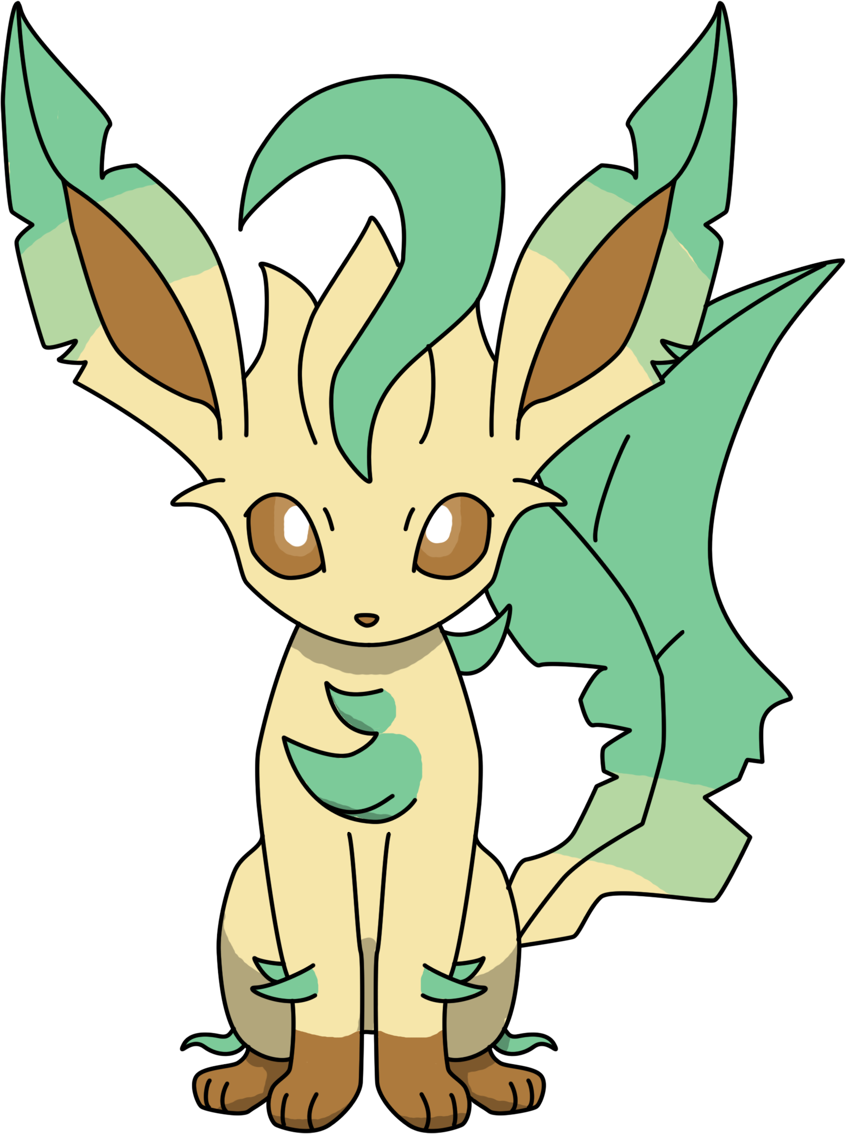 Leafeon Sitting PNG by ProteusIII on DeviantArt  Pokemon eevee evolutions,  Pokemon, Pokemon eevee