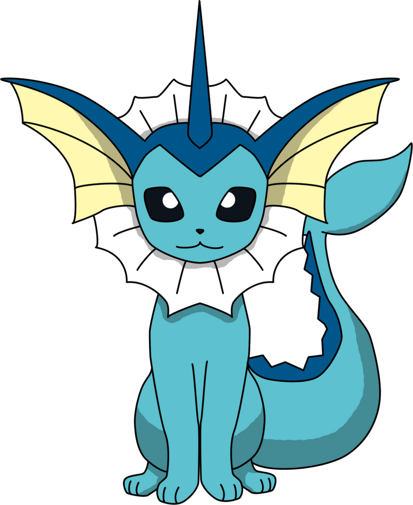 Vaporeon Sitting PNG by ProteusIII on DeviantArt