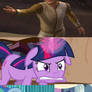 Fake SpongeBob scolds Twilight Sparkle