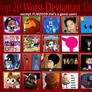 Top 20 Worst Users except me on DeviantArt
