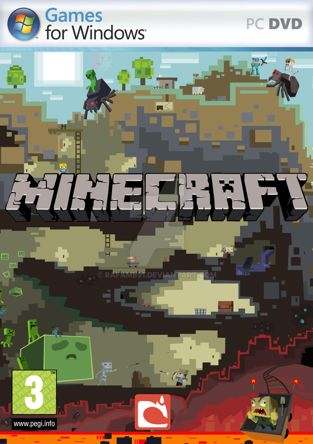 Minecraft | PC Cover by rafamb91 on DeviantArt