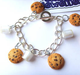 Milk n Cookies Charm Bracelet