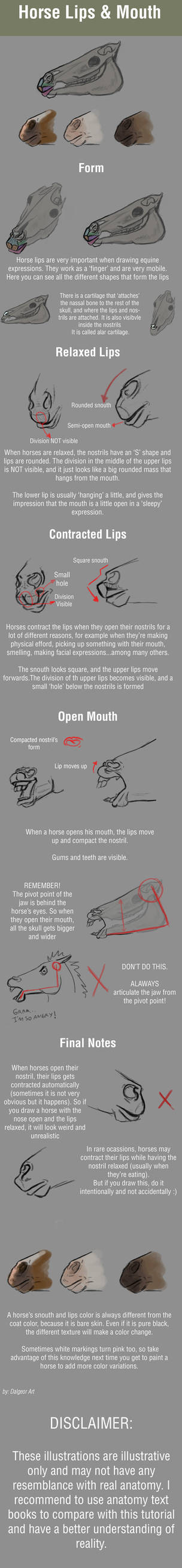 TUTORIAL: Horse Lips and Mouth