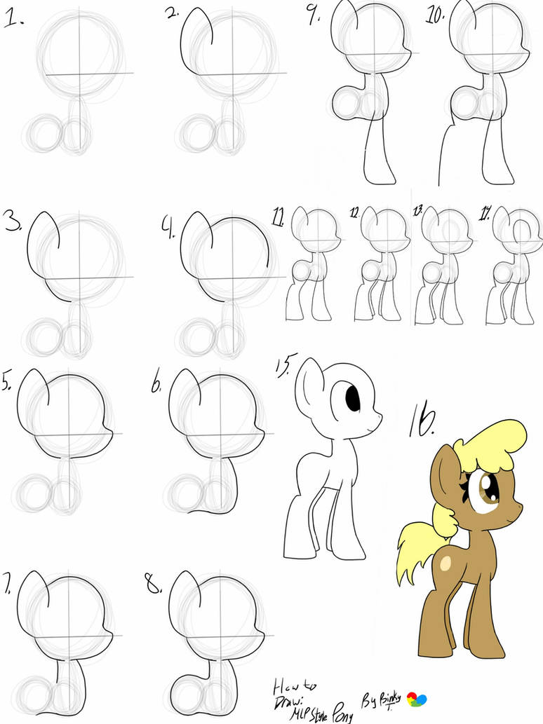 Simplistic Mlp Style How to draw: MLP Style pony by Binkyt11 on DeviantArt