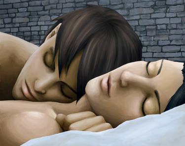 Levi n Eren sleeping