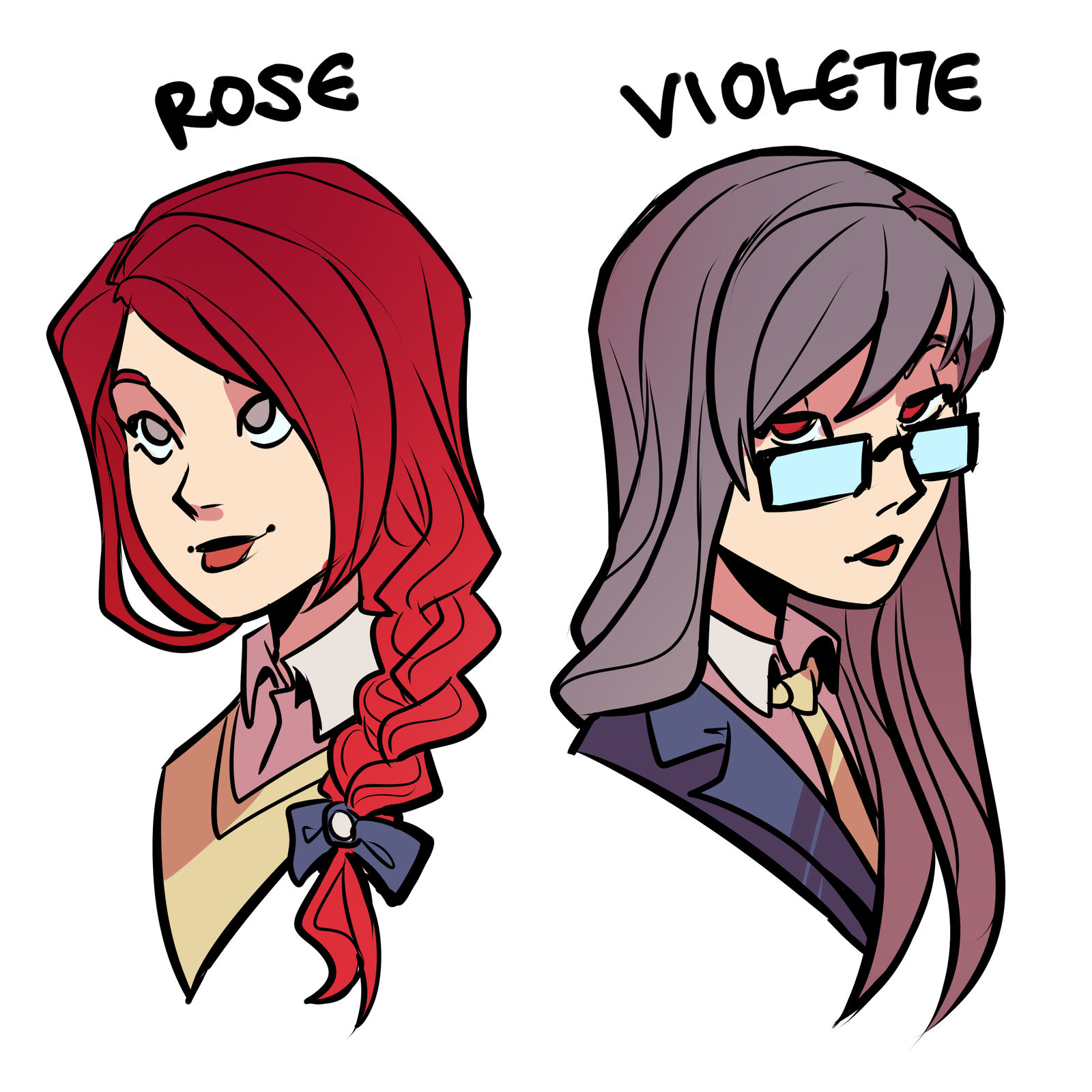 rose n violette by SlugterraFan123 on DeviantArt