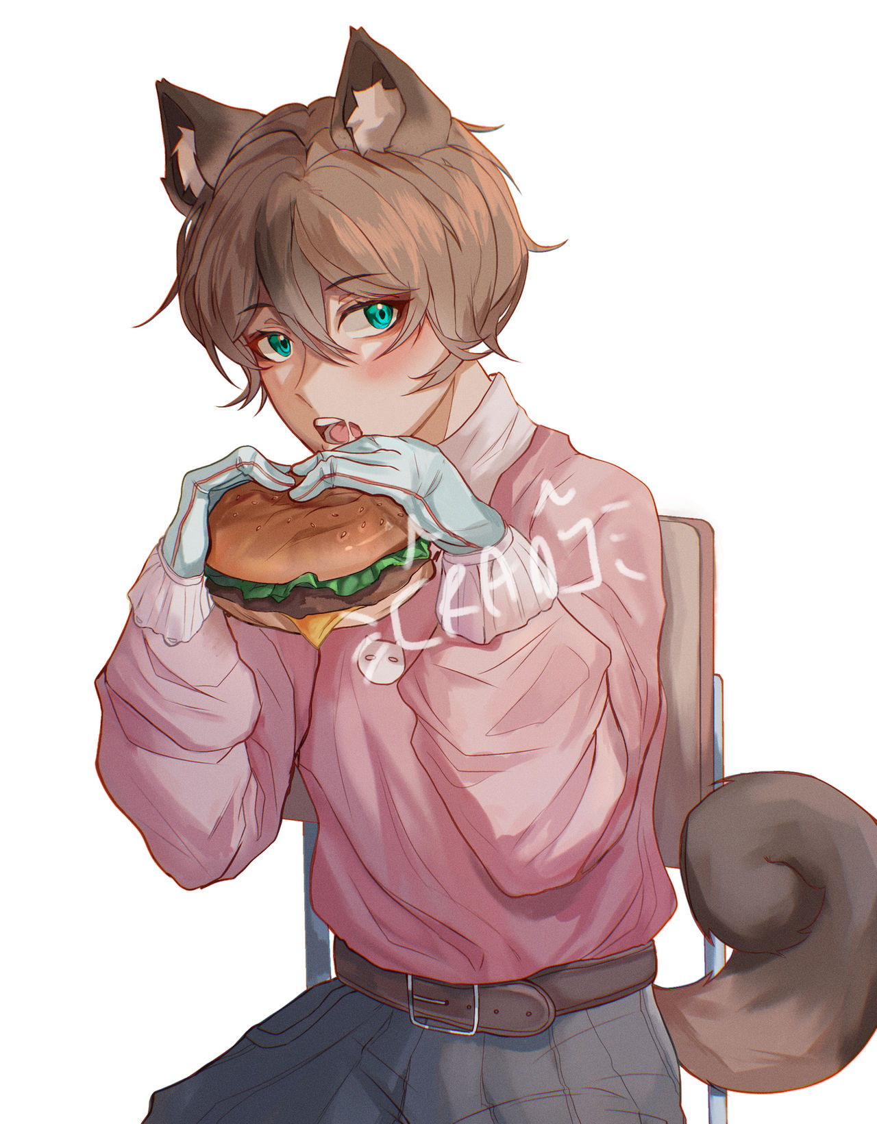 OC] Eating a burger by Kraome on DeviantArt