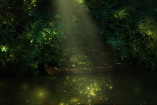 Fairy Boat - Premade Background