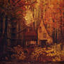 Forest Cottage- Premade Background