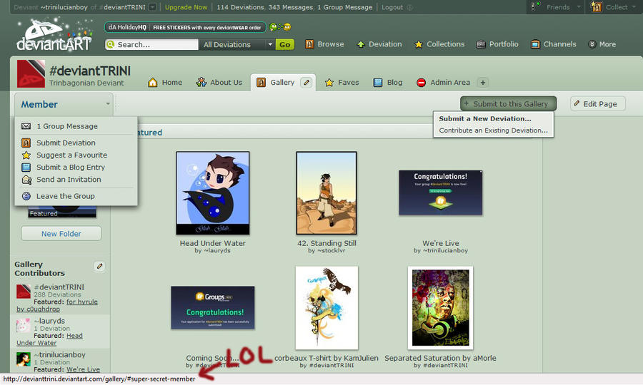 Deviantart Founder founder page by trinilucianboy on DeviantArt