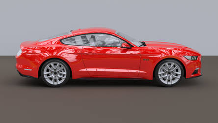 Ford Mustang First Radeon ProRender