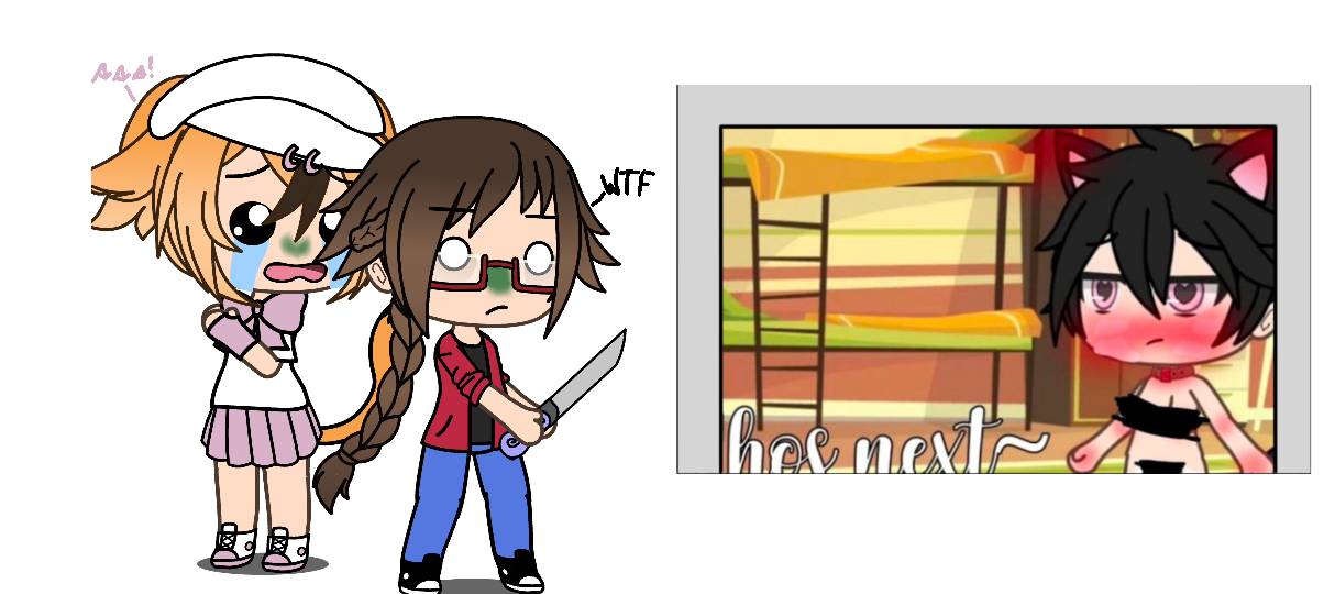 Me and my oc reaction gacha heat