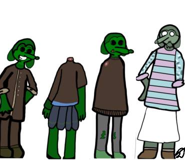 Cuphead oc's-Ina's rat zombies