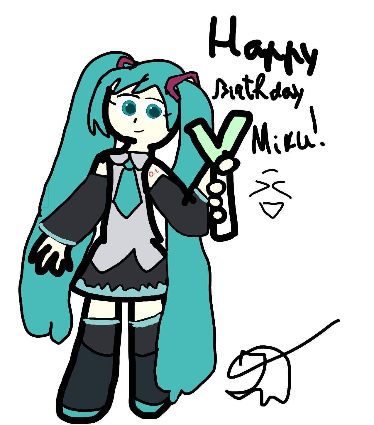 Happy birthday Hatsune Miky!!!!!