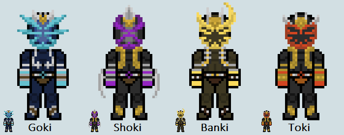 Chibi Rider sprite - Supporting Oni set 2 by Malunis on DeviantArt