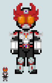 Chibi Rider sprite - Agito (Shining Form) by Malunis on DeviantArt