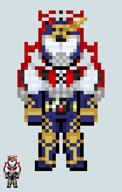 Chibi Rider sprite - Gaim (Drive Arms)