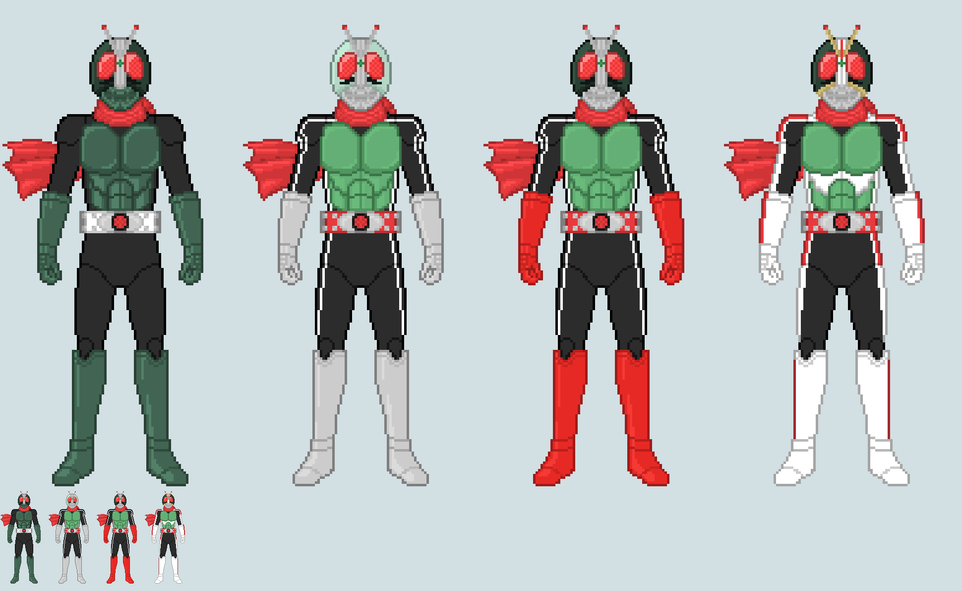 Toku sprite No.1/2/3 redesigns by Malunis on DeviantArt