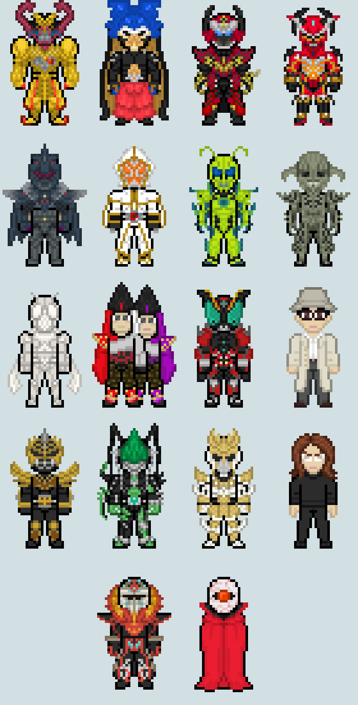 Chibi Rider sprite - 45th anniversary villains by Malunis on DeviantArt