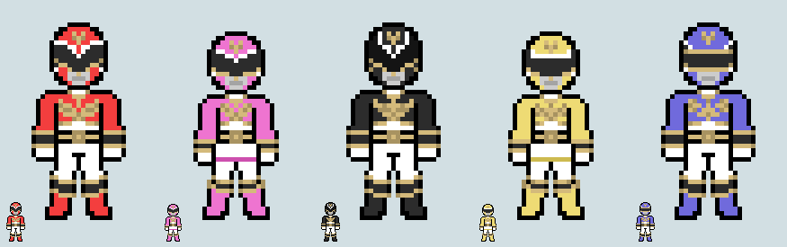 Chibi Ranger sprite - Goseiger by Malunis on DeviantArt