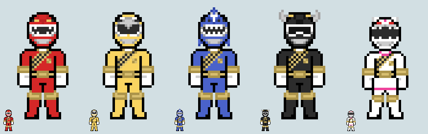 Chibi Ranger sprite - Gaoranger by Malunis on DeviantArt