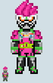 Chibi Rider sprite - Ex-Aid (Action Gamer Lv.2) by Malunis on DeviantArt