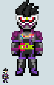 Chibi Rider sprite - Genm (Action Gamer Lv.2)