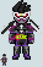 Chibi Rider sprite - Genm (P Sports Action Gamer)