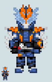 Chibi Rider sprite - Cross-Z by Malunis on DeviantArt