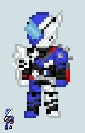 Chibi Rider sprite - Build (MagGhost Form)