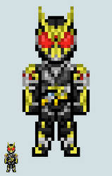 Chibi Rider sprite - ZeroZero-One (Rising Hopper)