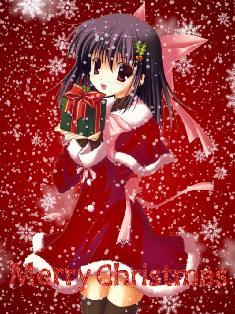 Anime Christmas Greeting Cards #17 - 12/11/14 by VictoriaSlaughter95 on  DeviantArt