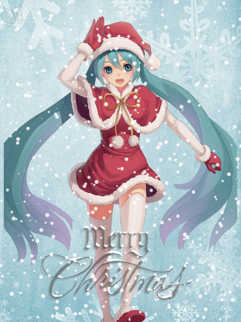 Anime Christmas Greeting Cards #19 - 12/11/14 by VictoriaSlaughter95 on  DeviantArt